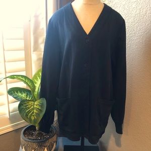 Black Cardigan by Barco Uniforms size Medium